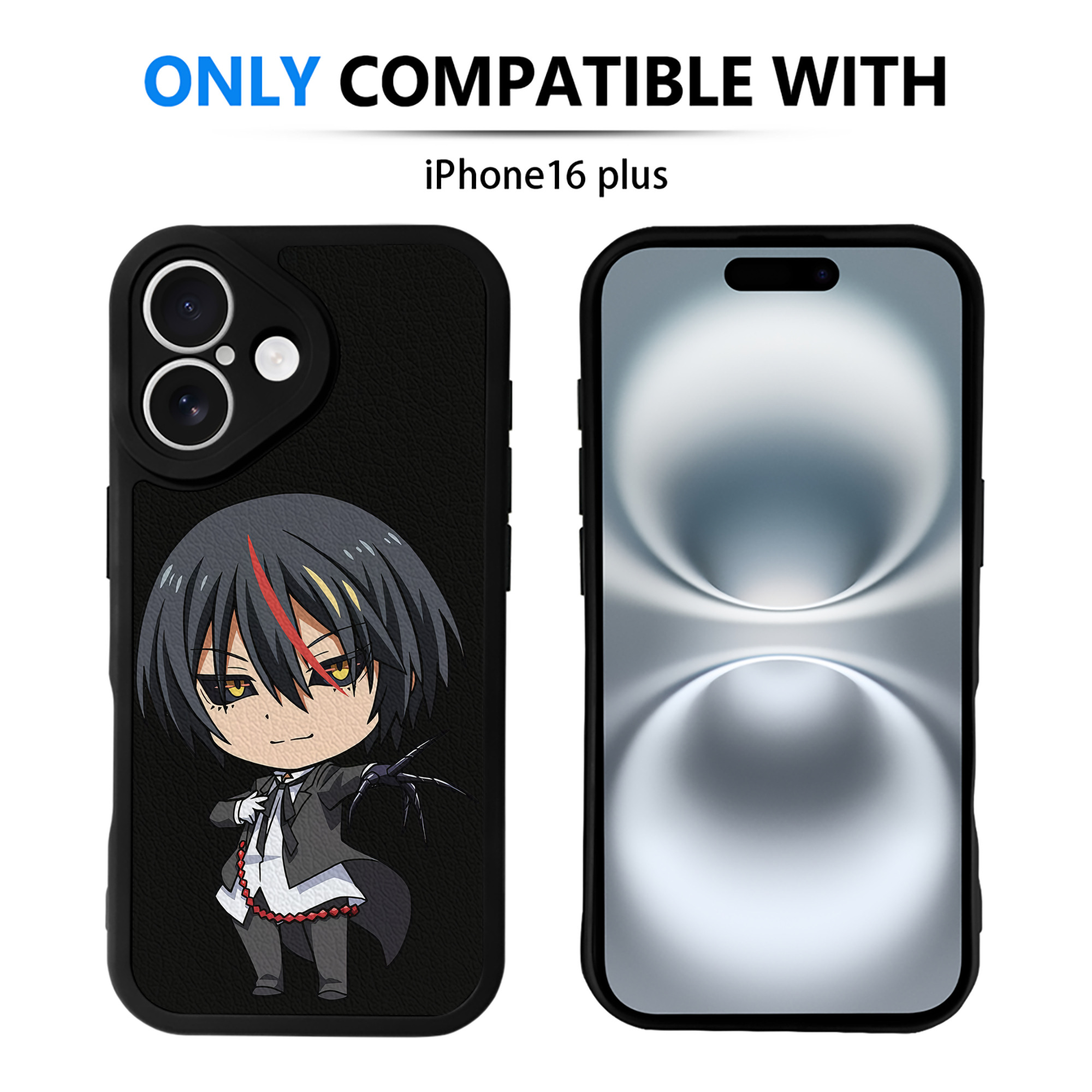 （画像用） 転スラ Regarding Reincarnated to Slime 【iPhone 16シリーズ対応】シリコンスマホケース（レザー調） 材質：シリコン